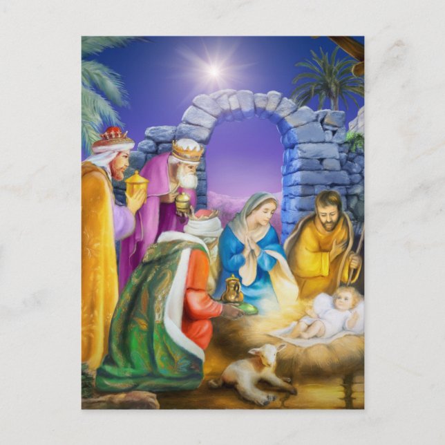 Carte de Noël chrétienne (Devant)