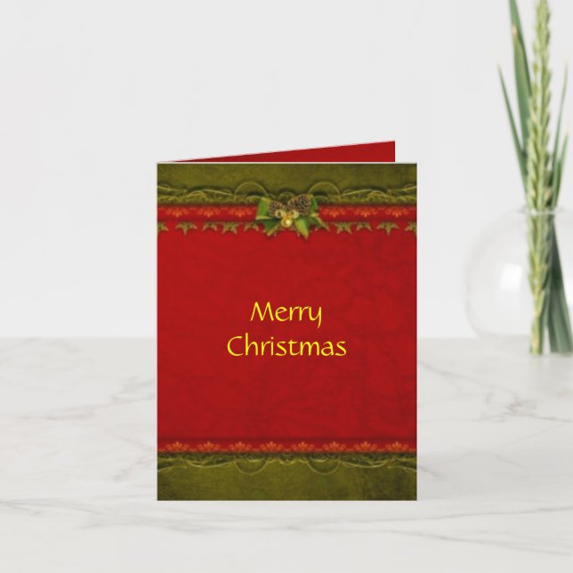 Carte de Noël classique (Devant)