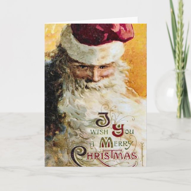 Carte de Noël classique Père Noël (Devant)