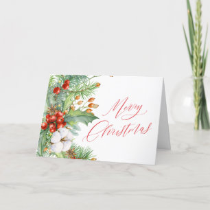 Carte de Noël classique personnalisée