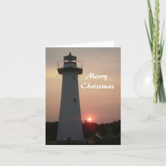 Carte de Noël Cleveland Lighthouse