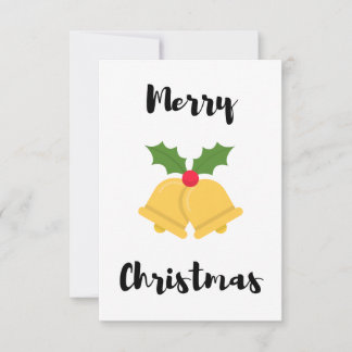 Carte de Noël cloche tintante