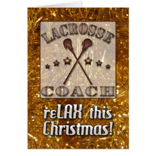Carte de Noël Coach Steampunk Lacrosse