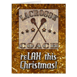 Carte de Noël Coach Steampunk Lacrosse