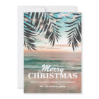 Carte de Noël Coastal Beach