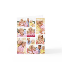 Carte de Noël Collage de photos de vacances