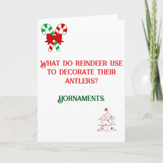 Carte de Noël conçue pour la plaisanterie amusante