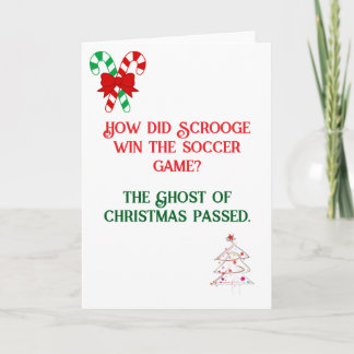 Carte de Noël conçue pour la plaisanterie amusante