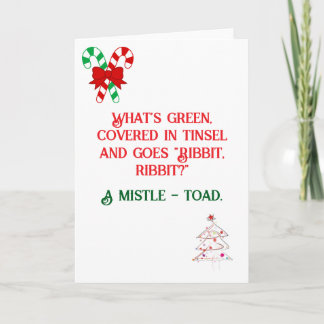 Carte de Noël conçue pour la plaisanterie amusante