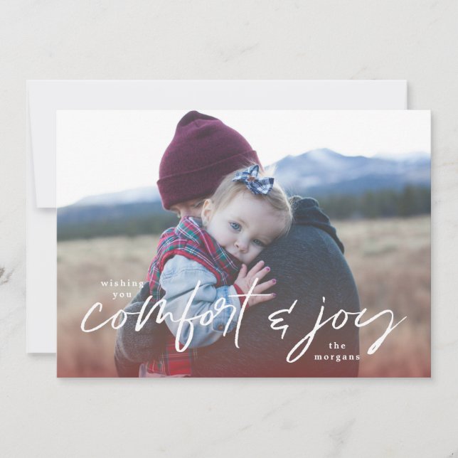 Carte de Noël Confort & Joie (Devant)