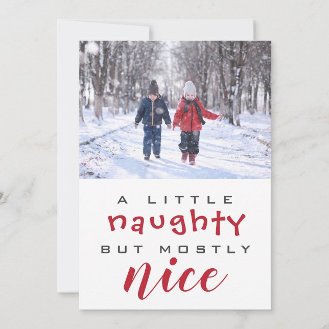 Carte de Noël coquine ou Nice (Devant)