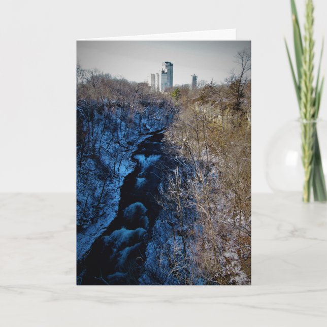 Carte de Noël "Couler au loin !" (Devant)