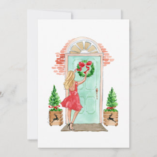 Carte de Noël "couronne de Noël"