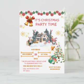 Carte de Noël Cozy Santa
