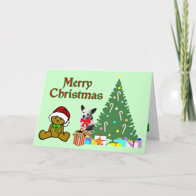 Carte de Noël Cute Chihuahua (Devant)