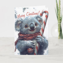 Carte de Noël Cute Koala