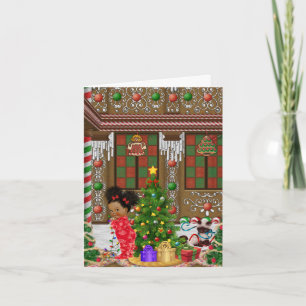 Carte de Noël d'Afro-américain