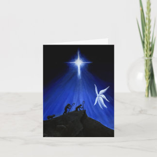 Carte de Noël d'Ange & Bergers