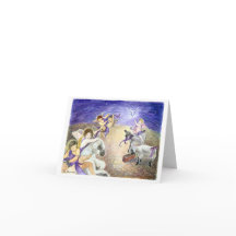 Carte de Noël d'anges