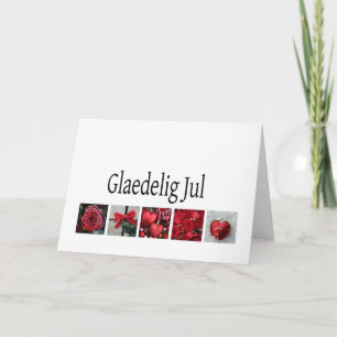 Carte de Noël danoise - Glæ delig jul