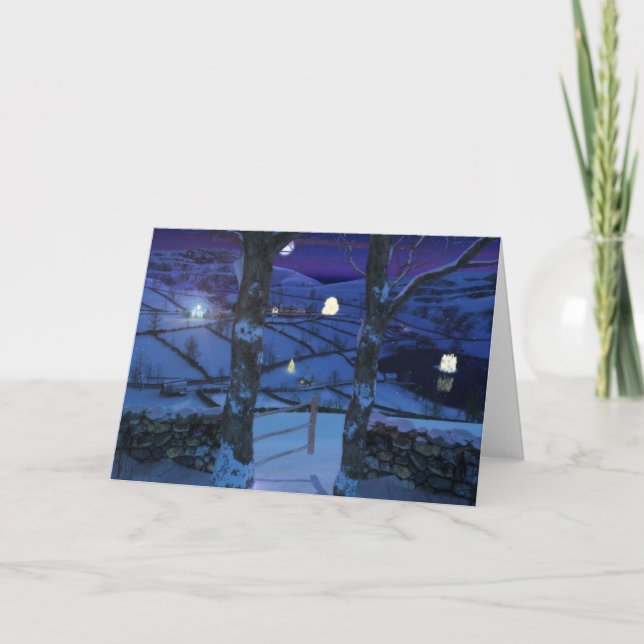 Carte de Noël dans le Glen (Devant)