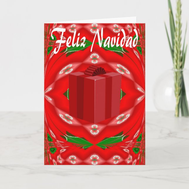 Carte de Noël dans l'Espagnol (Devant)