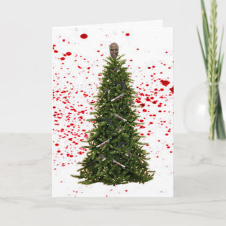 Carte de Noël d'apocalypse de zombi