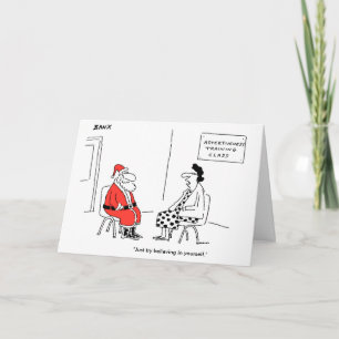 Carte de Noël d'assurance de Père Noël