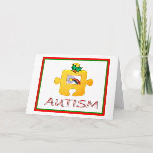 Carte de Noël d'autisme