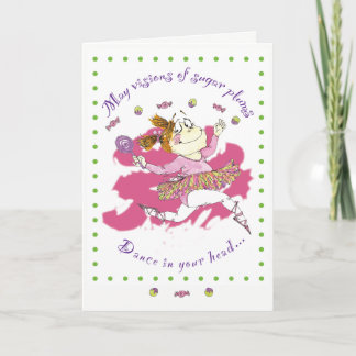 Carte de Noël de ballerine de Clarisse