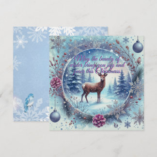 Carte de Noël de beauté d'hiver