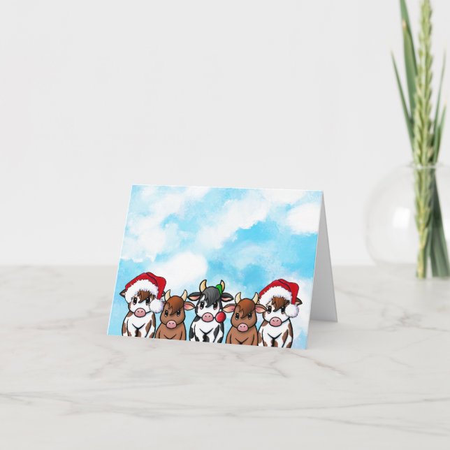 Carte de Noël de bétail (Devant)