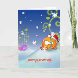 Carte de Noël de Cancer
