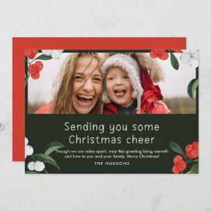 Carte de Noël de cerises gaies