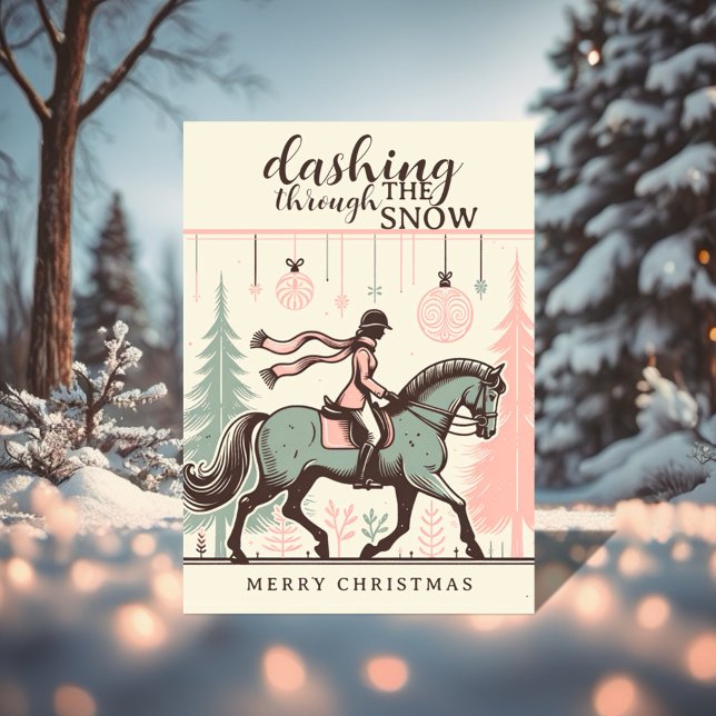 Carte de Noël de cheval (Instant Download!)