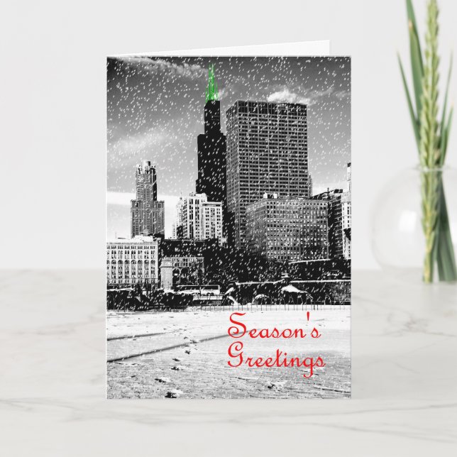 Carte de Noël de Chicago (Devant)