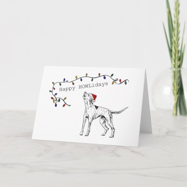 Carte de Noël de chien de chien de chien de chien  (Devant)