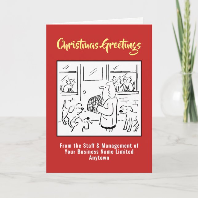 Carte de Noël de chirurgien vétérinaire (Devant)