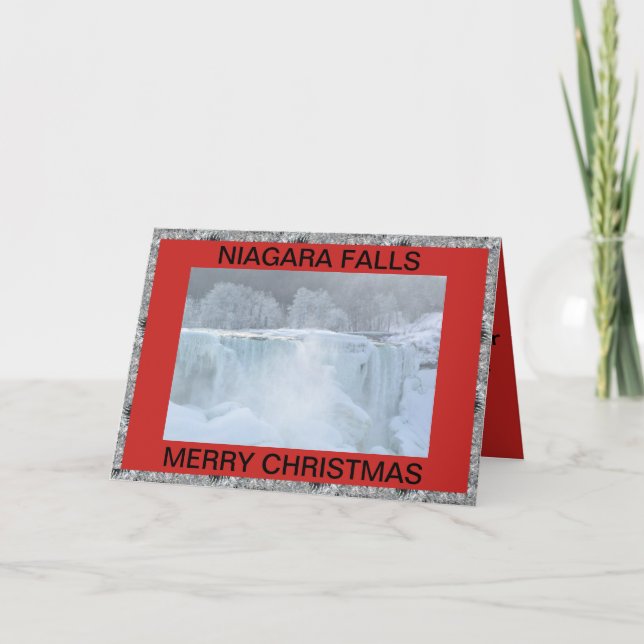 CARTE DE NOËL DE CHUTES DU NIAGARA (Devant)