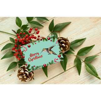 Carte de Noël de colibri