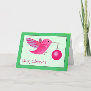 Carte de Noël de colibri