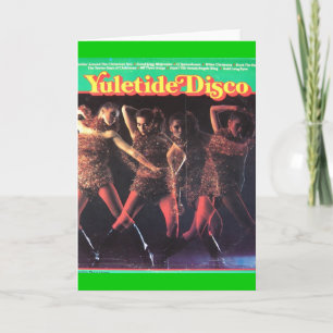 Carte de Noël de couverture de disque vinyle
