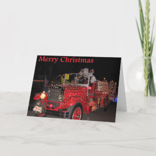 Carte de Noël de défilé de lumière électrique