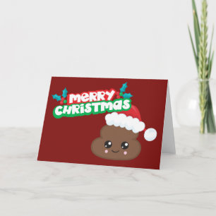 Carte de Noël de dunette d'Emoji de Joyeux Noël