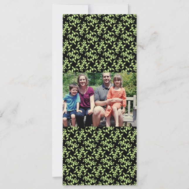 Carte de Noël de famille 4x9 (Devant)