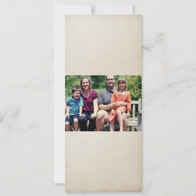 Carte de Noël de famille 4x9 (Devant)