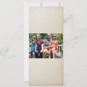Carte de Noël de famille 4x9