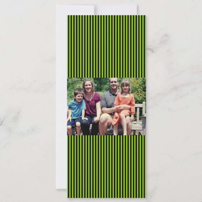 Carte de Noël de famille 4x9 (Devant)