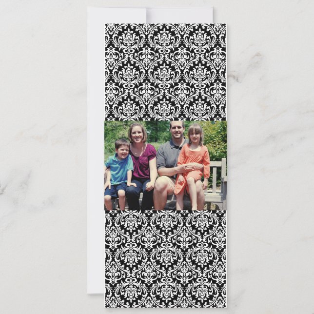 Carte de Noël de famille 4x9 (Devant)