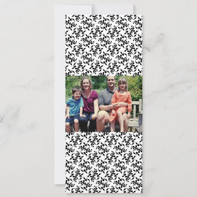 Carte de Noël de famille 4x9 (Devant)